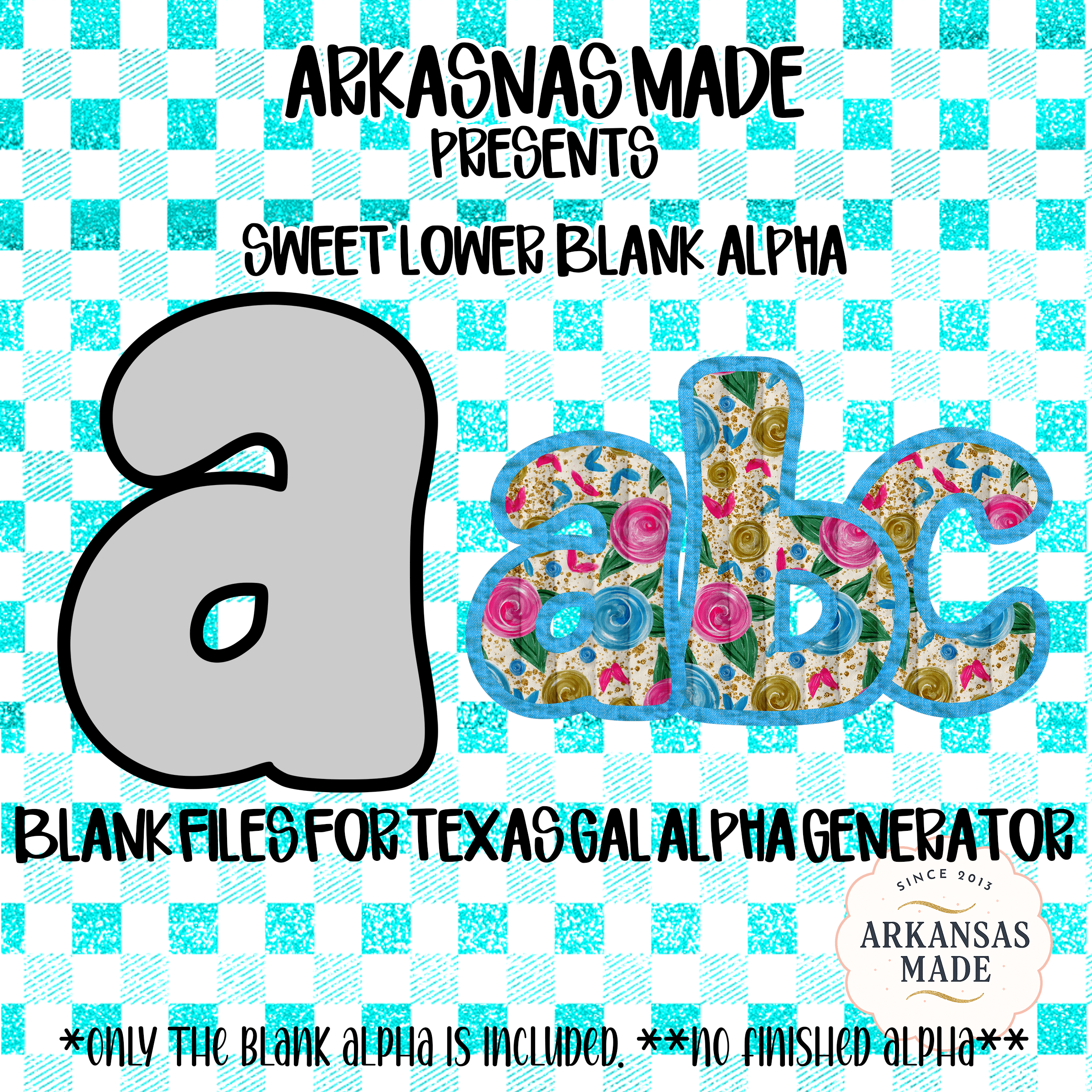 **BUNDLE of 11** Blank Alpha Digital Download, Sublimation DTF PNGs, Texas Gal Alpha Generator File, Customizable Alphabet Letters, Instant Download - Image 9