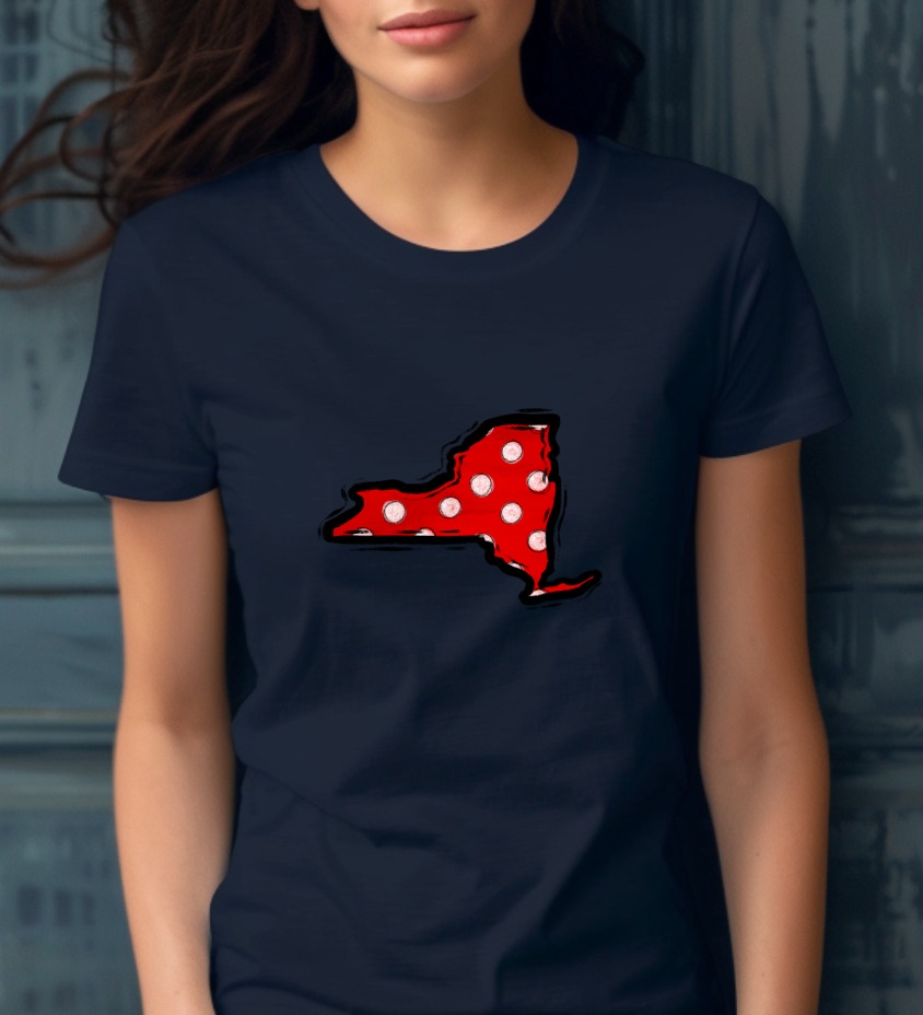 New York Polka Dot Map png, Digital Download, ny State Red White Spots, Distressed Outline, Sublimation dtf Print File, usa State Art - Image 8