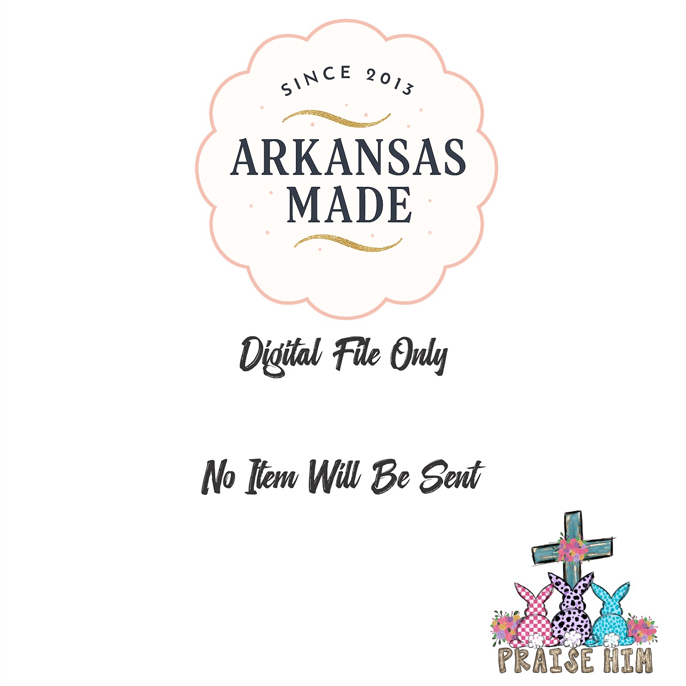 Easter Praise Him PNG, Religious Bunny Cross Sublimation, Digital Download DTF, Christian Spring Faith Art, Floral Rabbits - Image 10