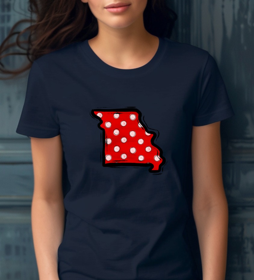 Missouri Polka Dot State Outline PNG, Distressed Red White Map, Digital Download DTF Sublimation, Instant Graphic File, State Pride Print - Image 8