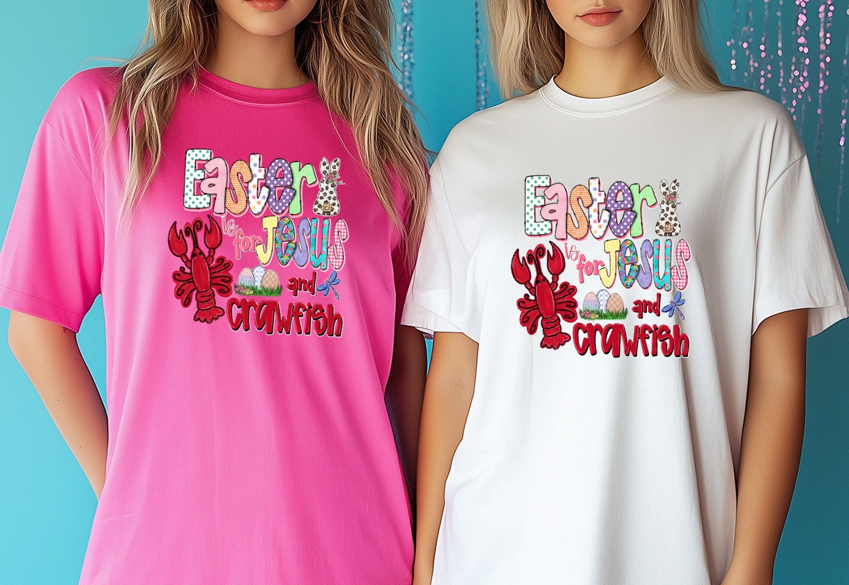 Easter is for Jesus and Crawfish Digital Download, Funny Christian Sublimation PNG, Leopard Bunny DTF, Holiday Eggs, Crayfish Design - Image 6