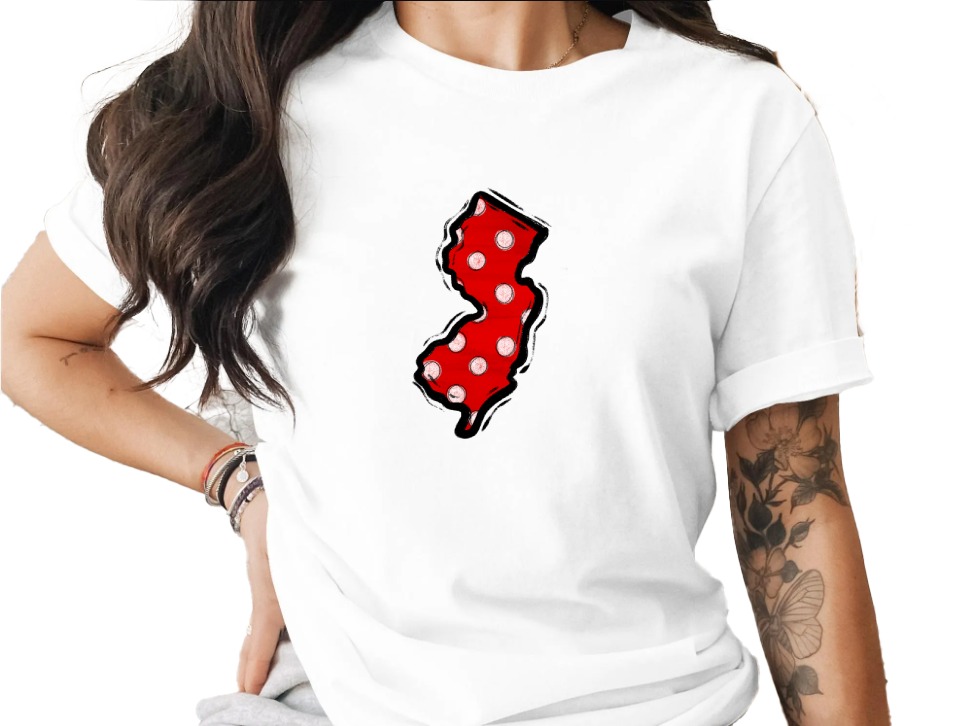 New Jersey Polka Dot Digital Download, DTF Sublimation PNG, NJ State Map Outline, Red White Dotted Design, Garden State Graphic, Cricut Art - Image 12