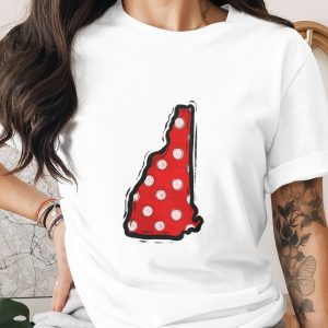 New Hampshire Polka Dot PNG, Red Polka Dot State Outline Digital Download, NH DTF Sublimation Graphic, Crafting Print File Instant Download