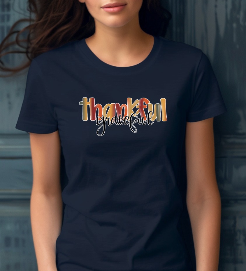Thankful Grateful Digital Download, Fall Autumn Thanksgiving PNG, DTF Sublimation Design, Grateful Print File, Instant Download Graphic - Image 8