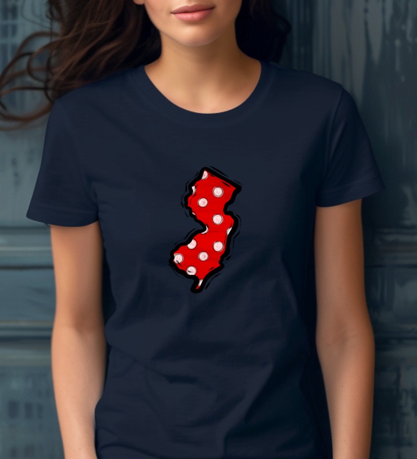 New Jersey Polka Dot Digital Download, DTF Sublimation PNG, NJ State Map Outline, Red White Dotted Design, Garden State Graphic, Cricut Art - Image 8
