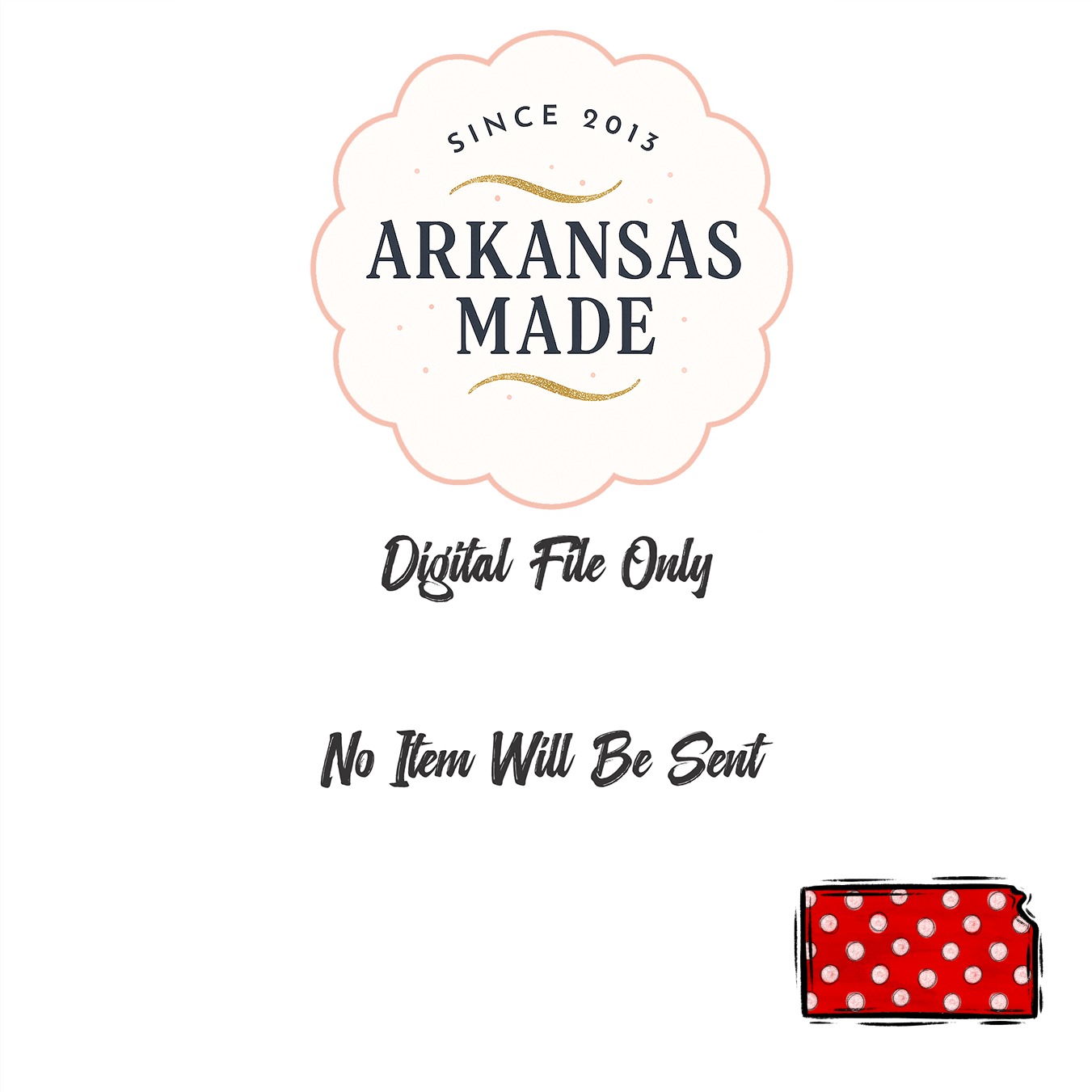 Kansas Polka Dot State Outline PNG, Distressed Red White Design, Digital Download, DTF Sublimation Ready, State Map Art, Midwest Home Decor - Image 10
