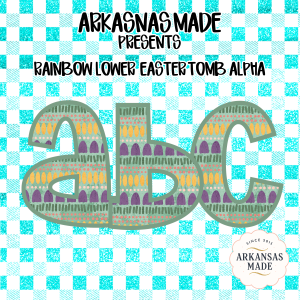 Rainbow Lowercase Easter Tomb Alpha, Digital Download Sublimation DTF Alpha PNGs, Full Alphabet, Crafting Letters, Instant