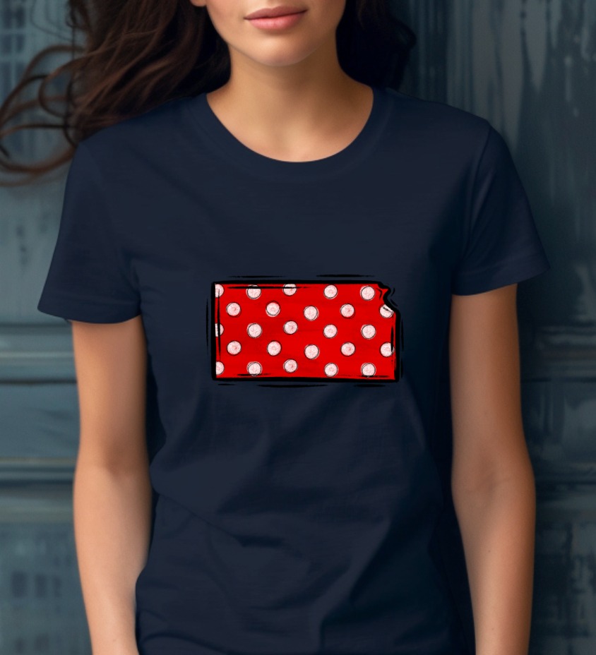 Kansas Polka Dot State Outline PNG, Distressed Red White Design, Digital Download, DTF Sublimation Ready, State Map Art, Midwest Home Decor - Image 8