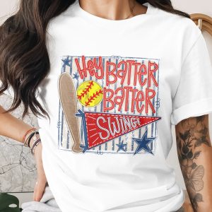 Hey Batter Batter Swing PNG, Baseball Sublimation Digital Download, Vintage Game Day DTF Design, Sports Team Graphic, Retro Distressed Art