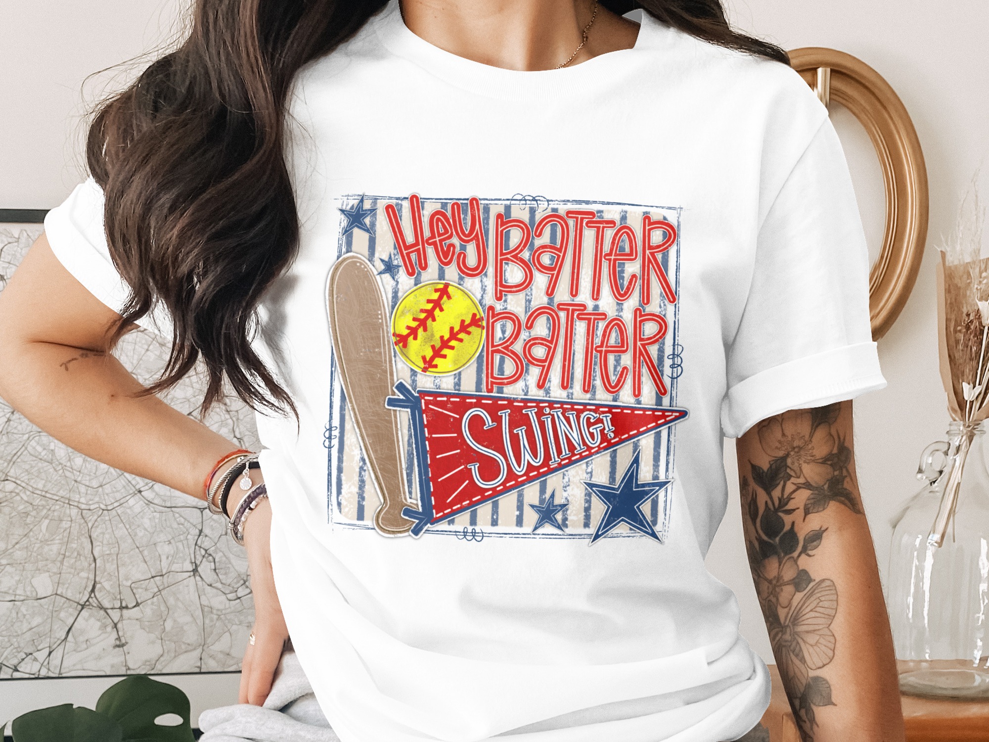 Hey Batter Batter Swing PNG, Baseball Sublimation Digital Download, Vintage Game Day DTF Design, Sports Team Graphic, Retro Distressed Art