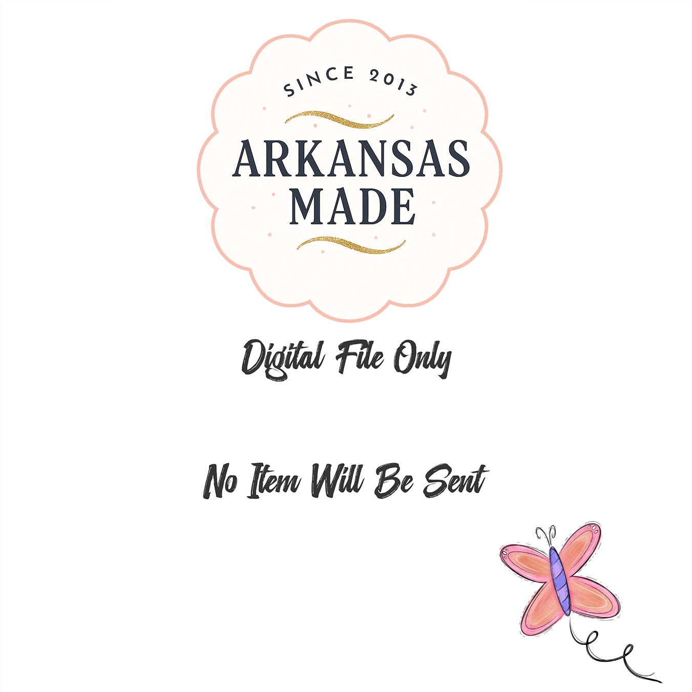 Pink Butterfly PNG, Cute Whimsical Doodle Sublimation DTF Digital Download, Printable Graphic Artwork, Instant Download Design File - Image 3