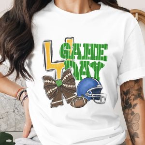 Football Game Day PNG, Helmet Bow Digital Download, Sports Fan Sublimation DTF, Team Spirit Design, Instant Download File