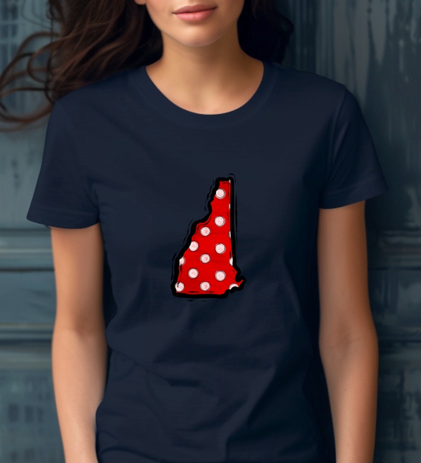 New Hampshire Polka Dot PNG, Red Polka Dot State Outline Digital Download, NH DTF Sublimation Graphic, Crafting Print File Instant Download - Image 8