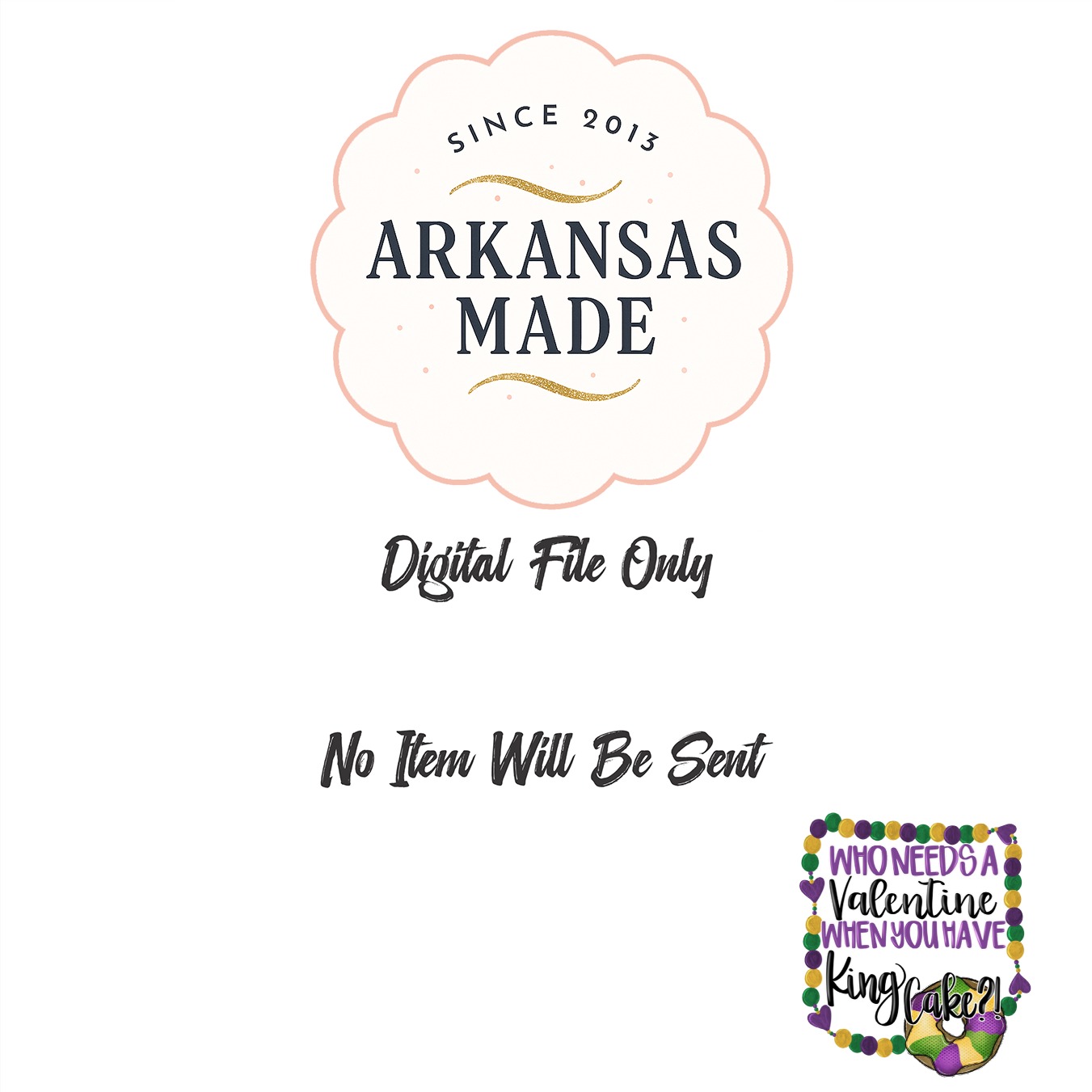 Mardi Gras King Cake Funny PNG, Anti Valentine's Day Sublimation, Fat Tuesday Digital Download DTF Design, Festive Graphic Art - Image 10