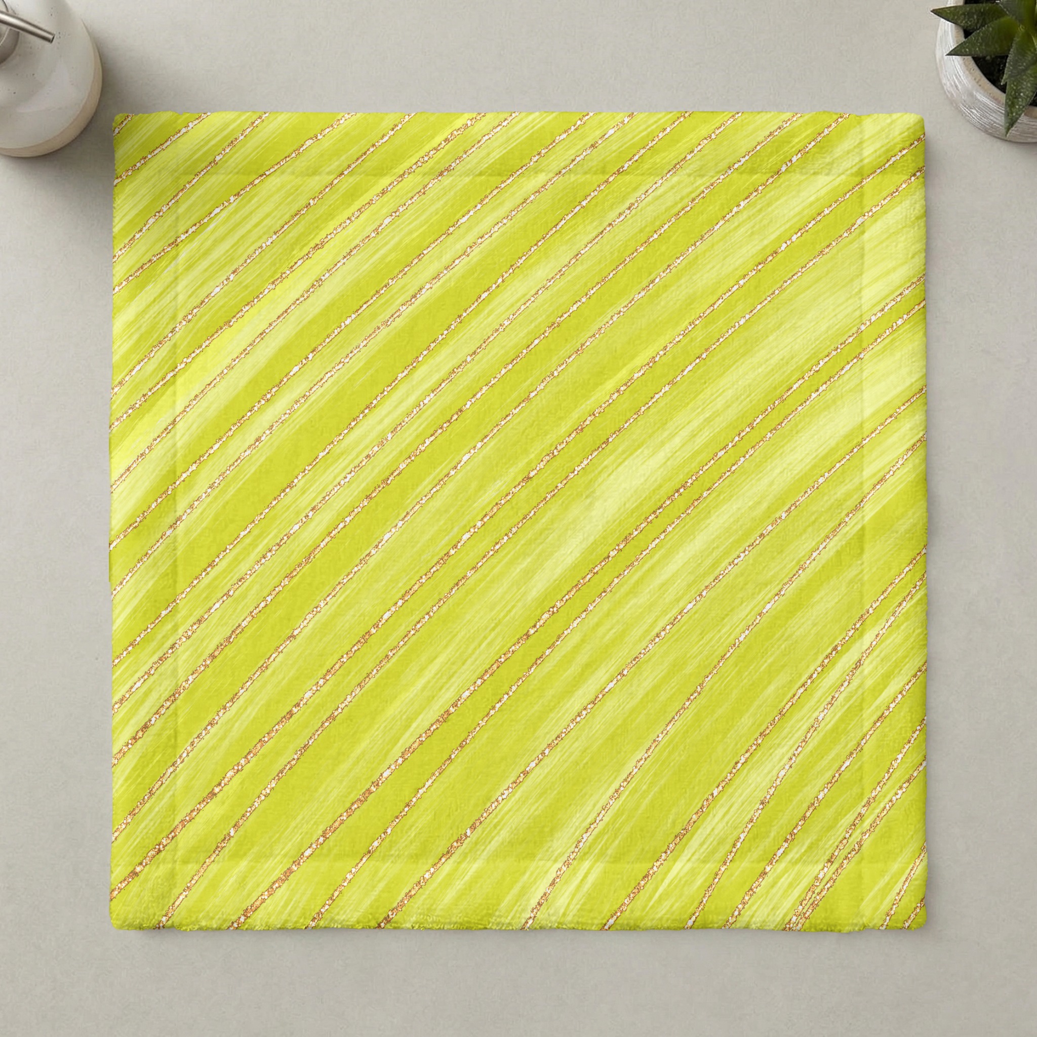Lime Green Glitter Digital Paper, Diagonal Stripes PNG Download, Brush Stroke Texture Scrapbook Background, Bright Sparkly Planner Supply - Image 3