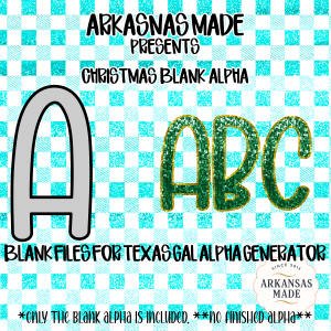 Christmas Blank Alpha, Digital, blank alpha product, outline and fill layers, create custom alphas, Texas Gal Designs Alpha Generator