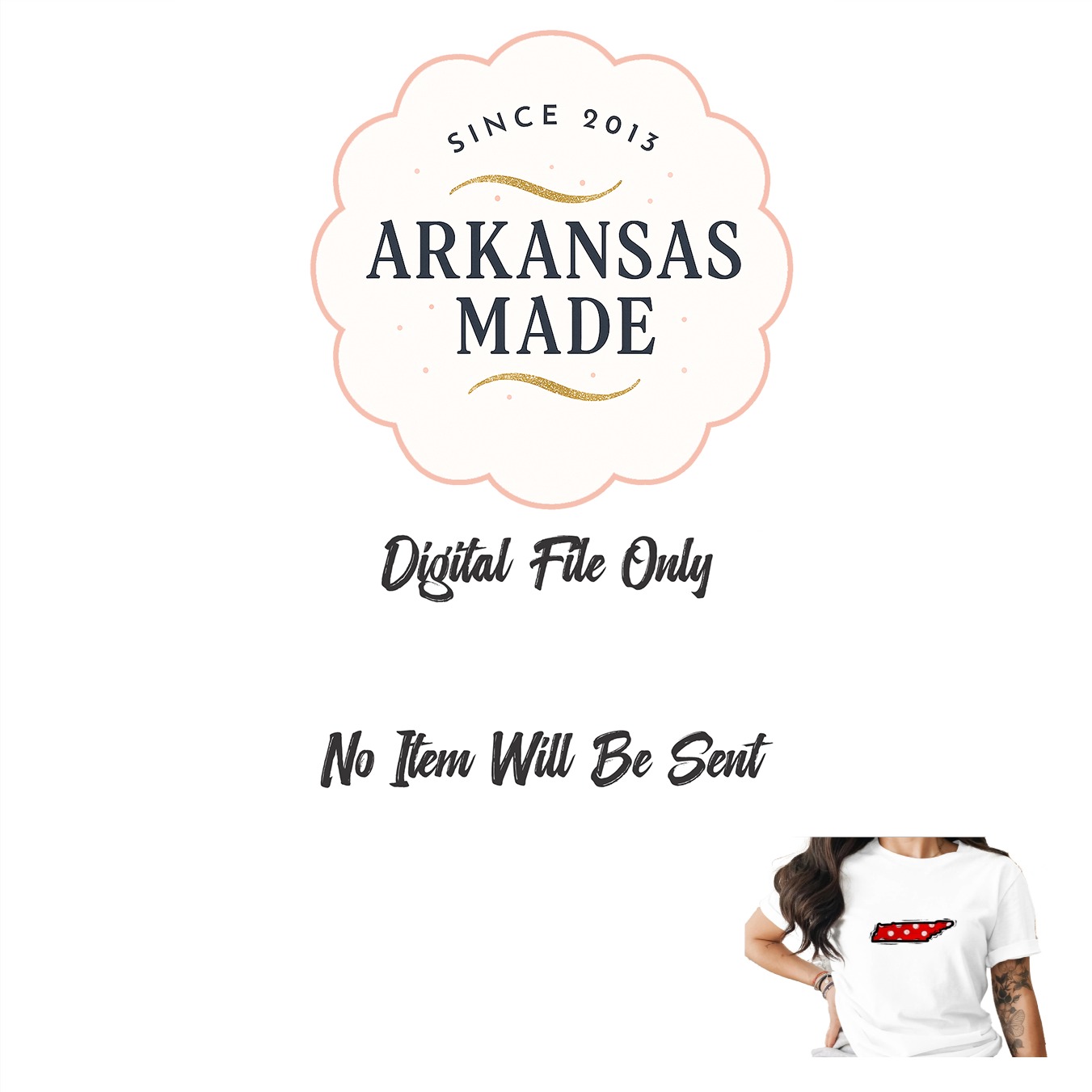 Tennessee Polka Dot Digital Download, Red White TN State Map DTF Sublimation PNG, Distressed Outline File, Southern Charm Art - Image 10