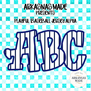 Playful Baseball Jersey Alpha Digital Download, Sublimation DTF PNGs, Varsity Striped Alphabet Letters, Sports Team Font Bundle