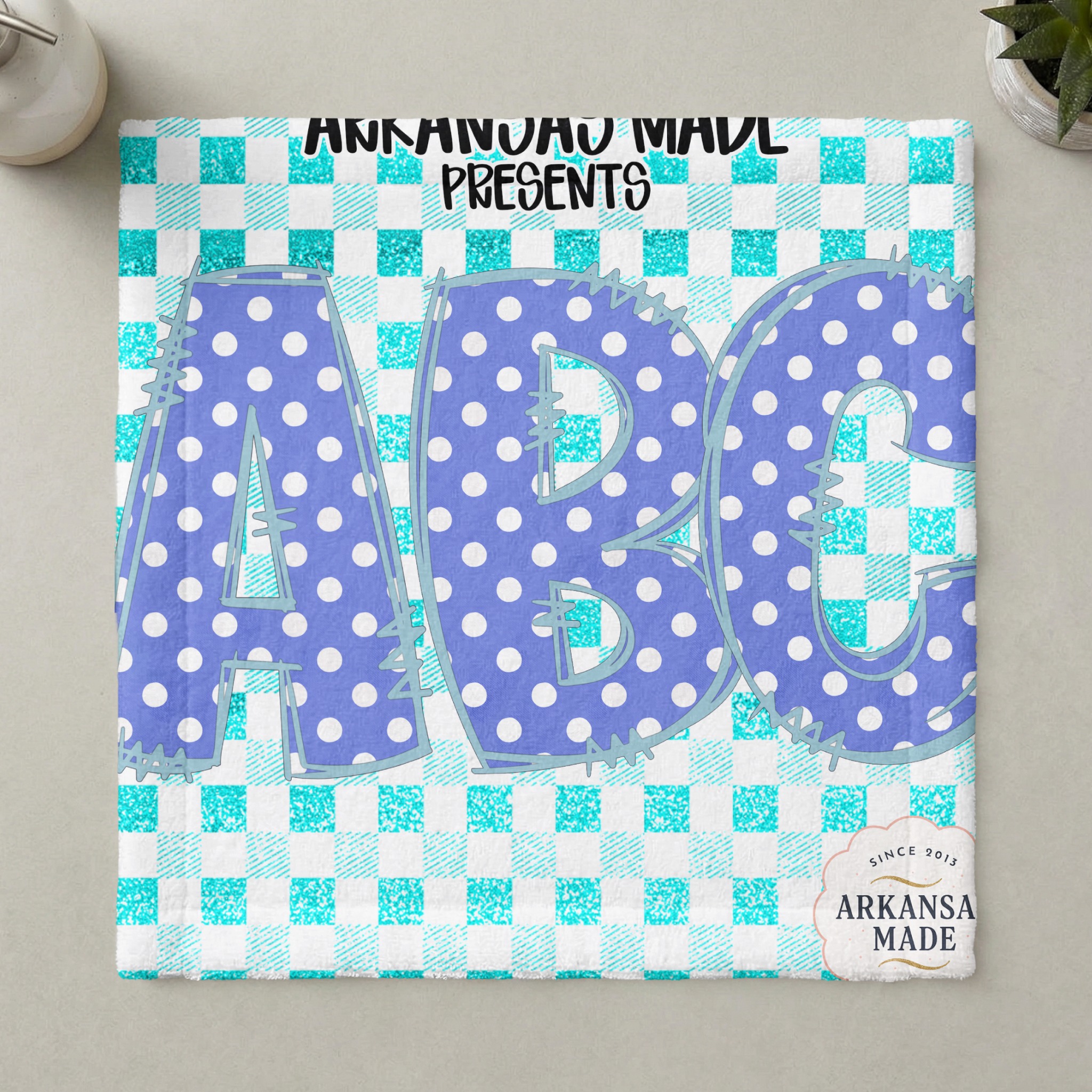 Digital Download Full A-Z Alphabet, Purple Polka Dot Sublimation PNGs, Stitched Applique DTF Alpha Pack, Cute Kids Letters, Nursery Decor - Image 6