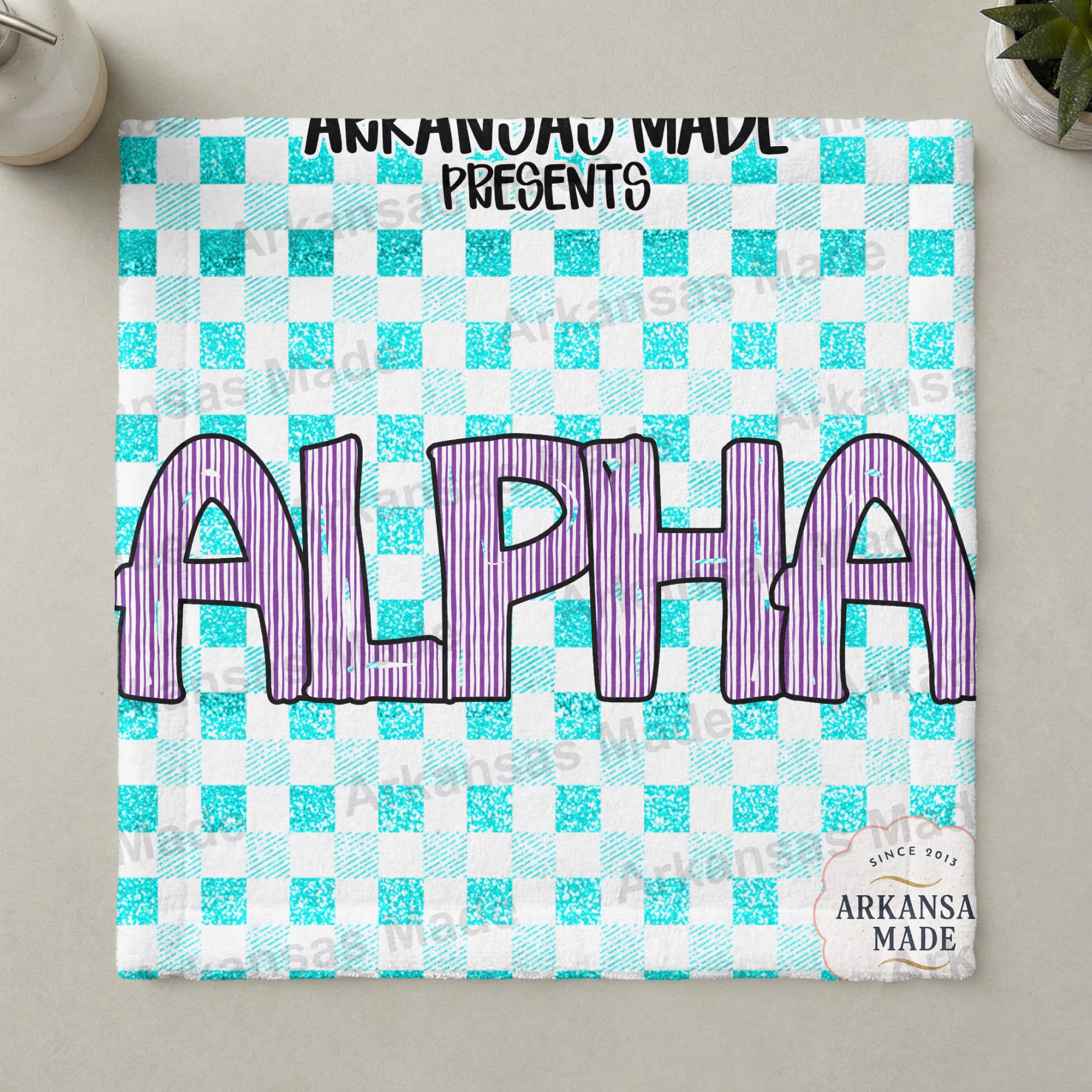 Alpha Set Digital Download, Purple Striped Alphabet Letters PNG, Teal Glitter Plaid Alpha Bundle, Crafty Font Style, Custom Design Creator - Image 3