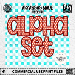 Baseball Font Alpha Set, Glitter Gingham Letters Digital Download, Sports PNG Alphabet, Softball Numbers, Team Spirit Sublimation File