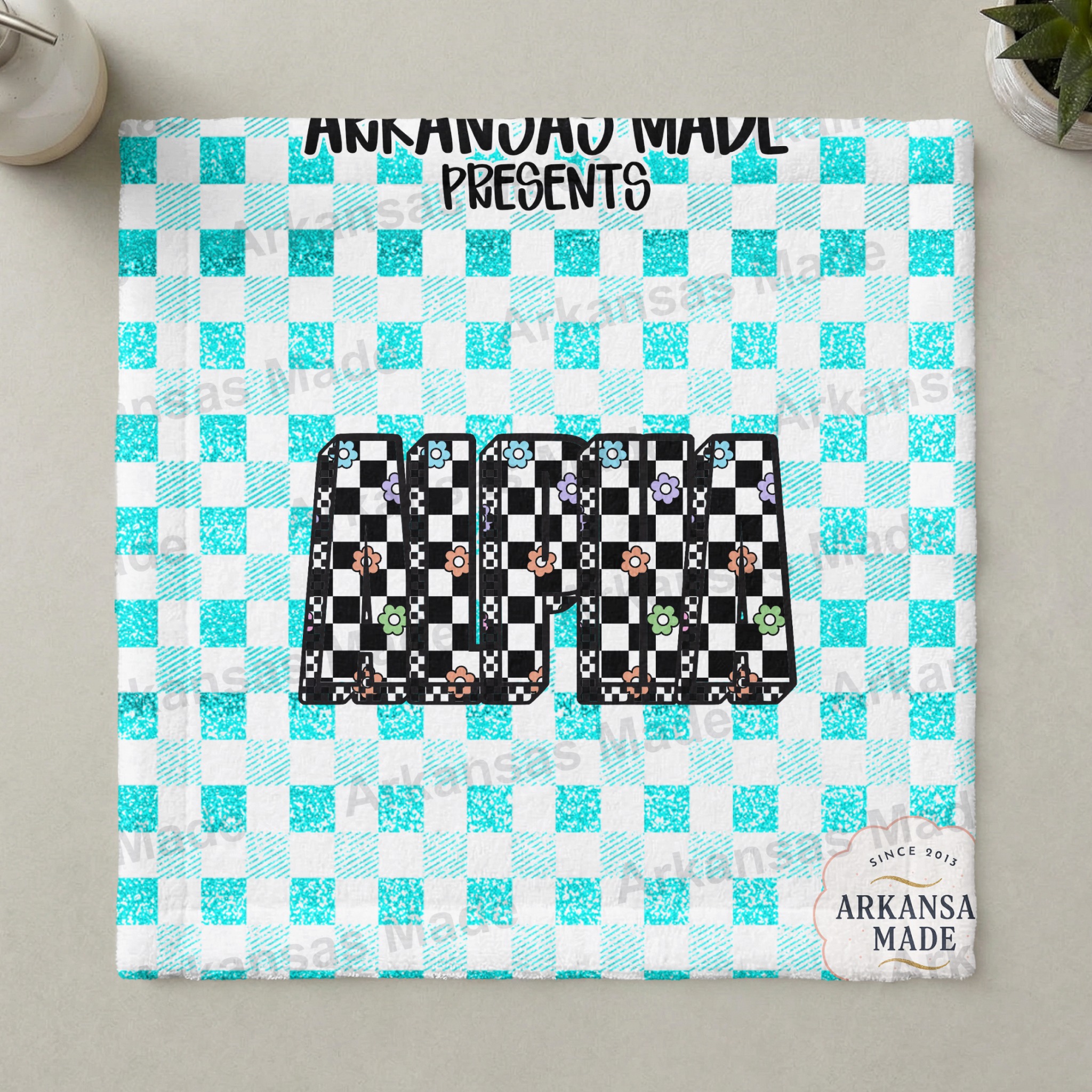 Y2K Checkerboard Alpha Set PNG, Groovy Daisy Letters Digital Download, Retro Alphabet Font for Sublimation & Crafts, Trendy Commercial Use - Image 3