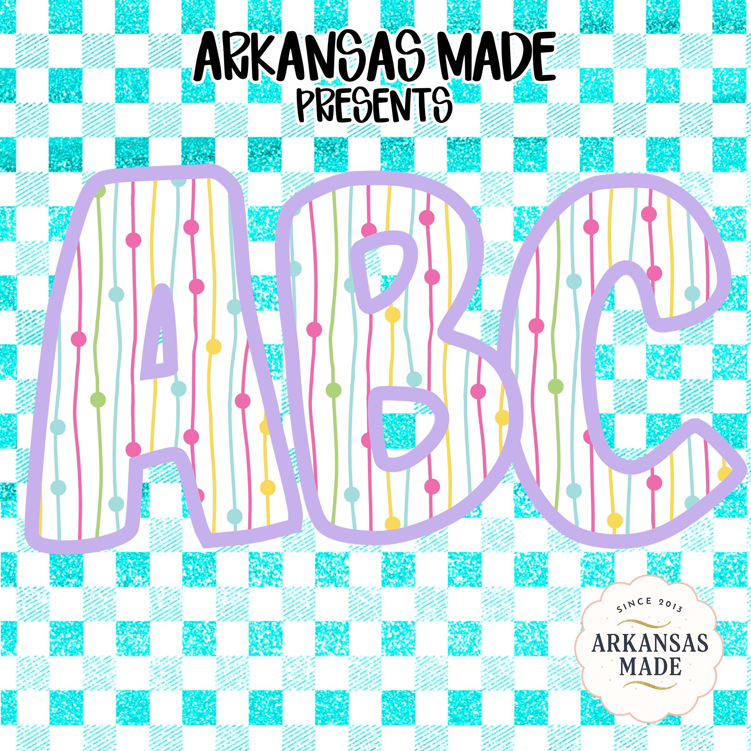 Digital, Digital Download Full A-Z Alpha, Sublimation DTF PNGs, Pastel Striped ABC Letters, Gingham Glitter Alphabet, Kids Design, Nursery