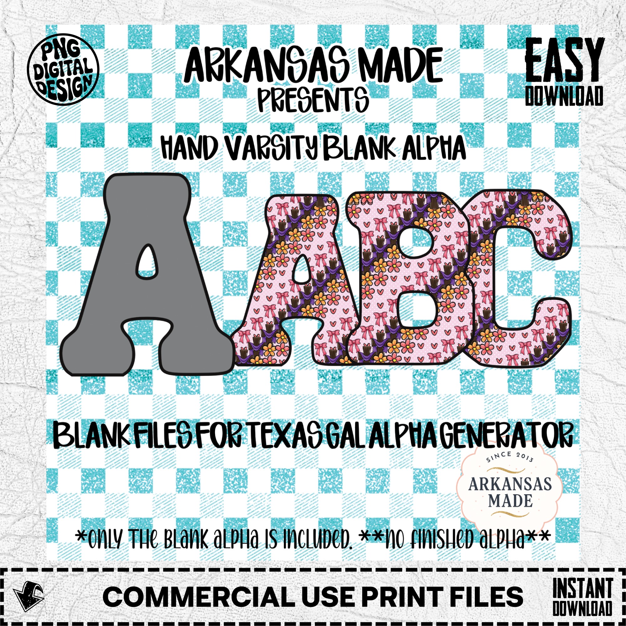 Digital Download Sublimation Blank Alpha, Hand Varsity Letter Outline, Texas Gal Generator File, Customizable College Alphabet, PNG SVG