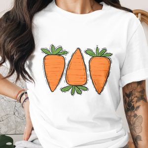 Cute Carrot T-Shirt Design, Digital Download Sublimation PNG, Garden Vegetable Graphic Tee, Happy Spring Veggie Apparel, Doodle Carrots File