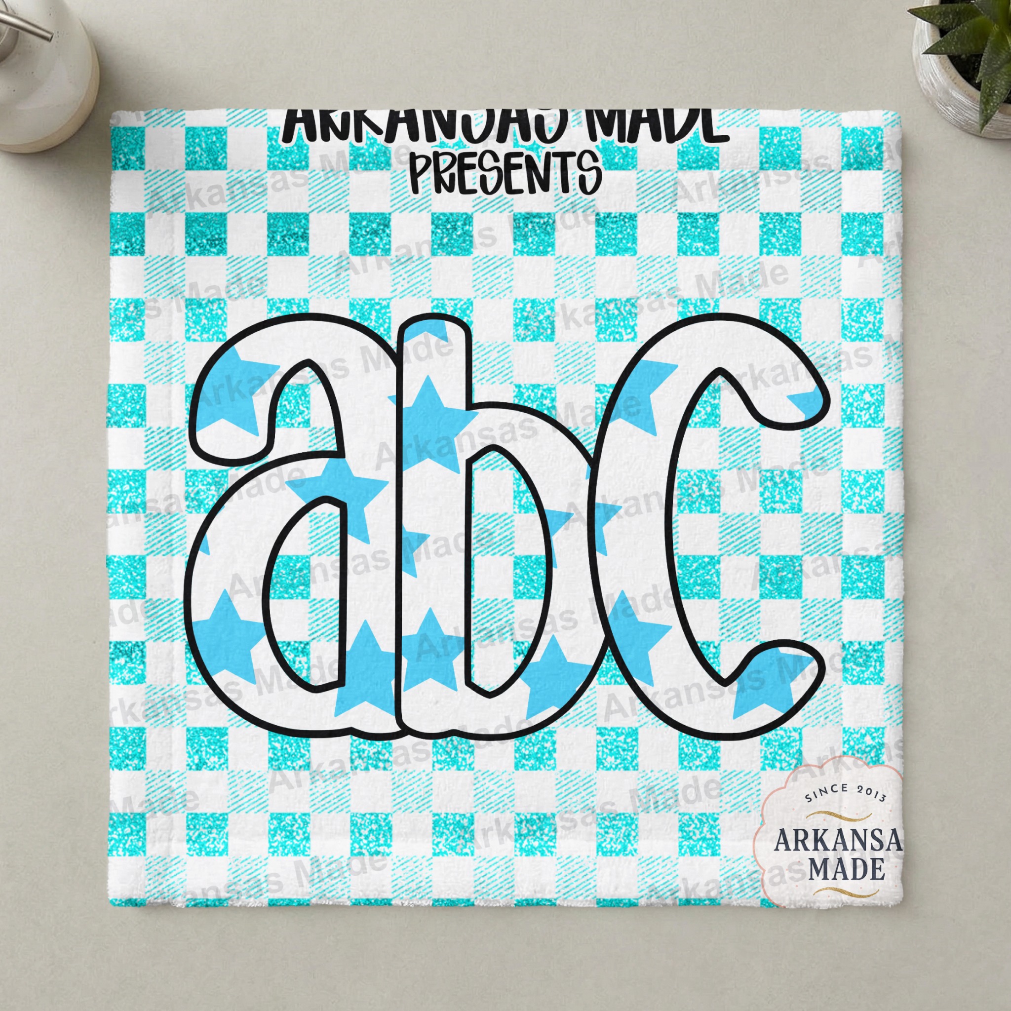 Teal Star Glitter ABC Digital Alpha Set, Cheerful Kidcore Alphabet Letters Clipart PNG, Crafting Instant Download for Teachers & DIY - Image 3