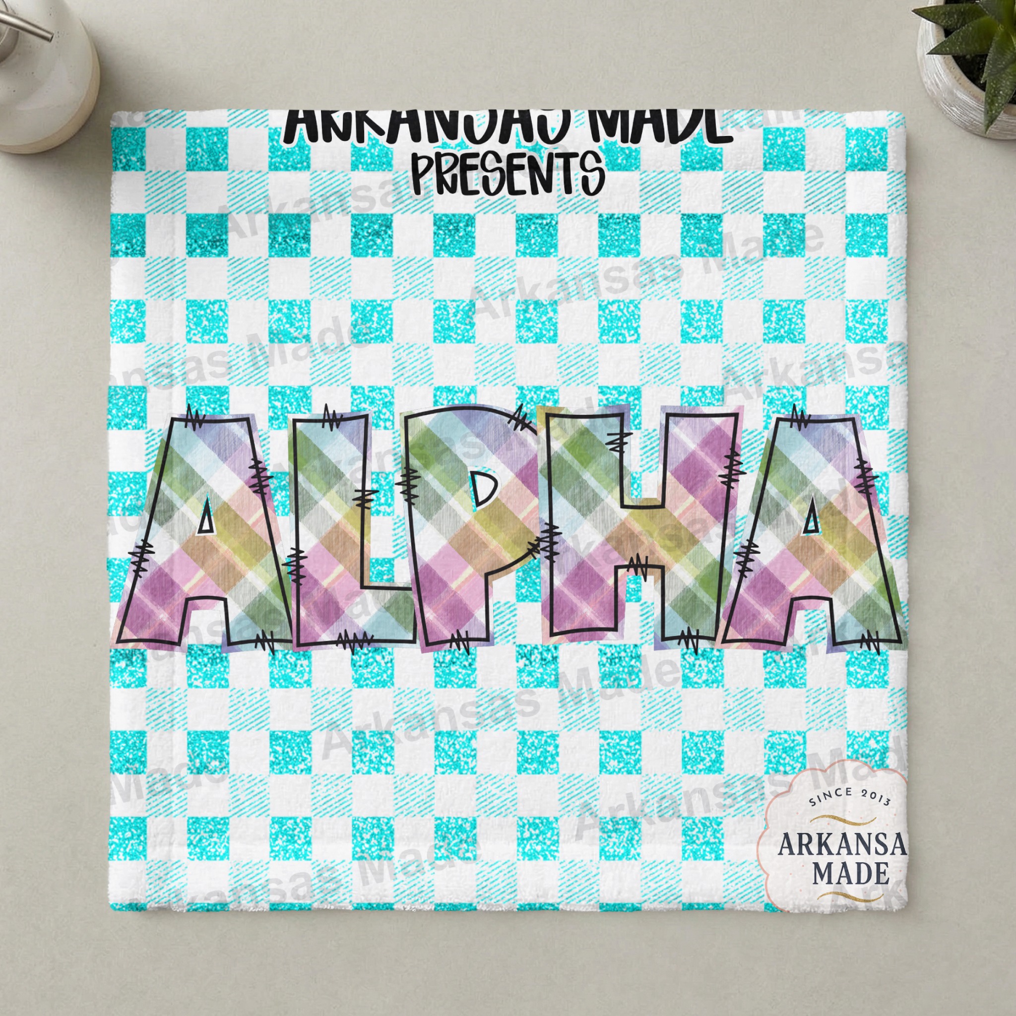 Alpha Digital Download Set Plaid Glitter PNG, Sorority Letters, Greek Alphabet, Preppy Pastel Font, Sublimation Design, Craft Clipart - Image 3