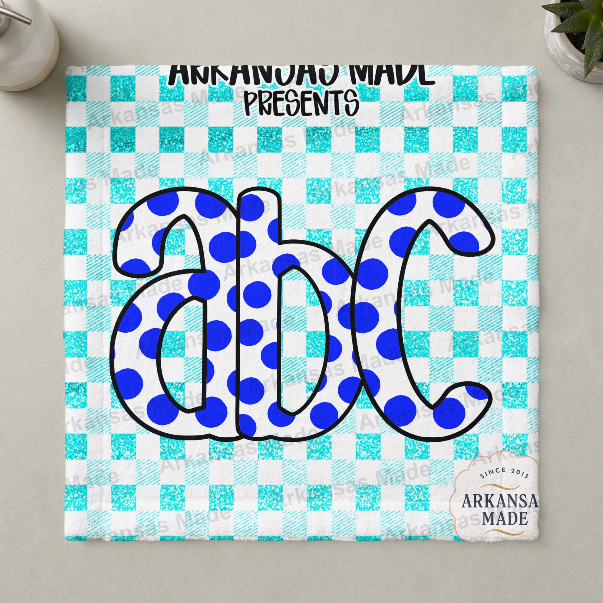 Blue Polka Dot Alphabet Digital Download Alpha Set, Lowercase Letters PNG, Sublimation Design Files, Preppy Craft Supply, Custom Monogram - Image 3