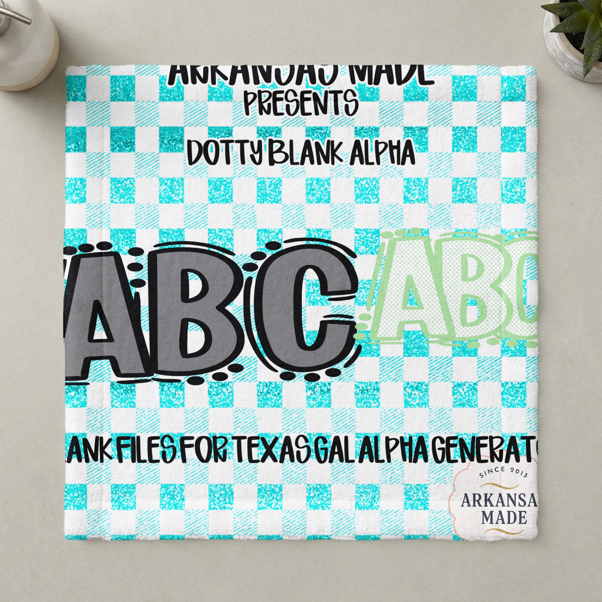 Dotty Blank Alpha Digital Download, Sublimation DTF Files, Customizable Alphabet PNG, Texas Gal Alpha Generator Blanks - Image 5
