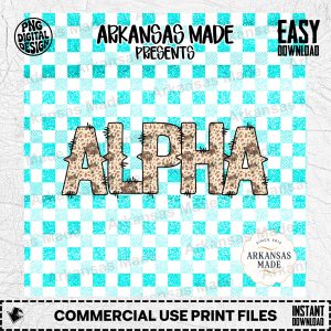 Cow Skull Floral Alpha Letters Digital Download, Western Boho Faux Glitter Checkered Alphabet PNG Set