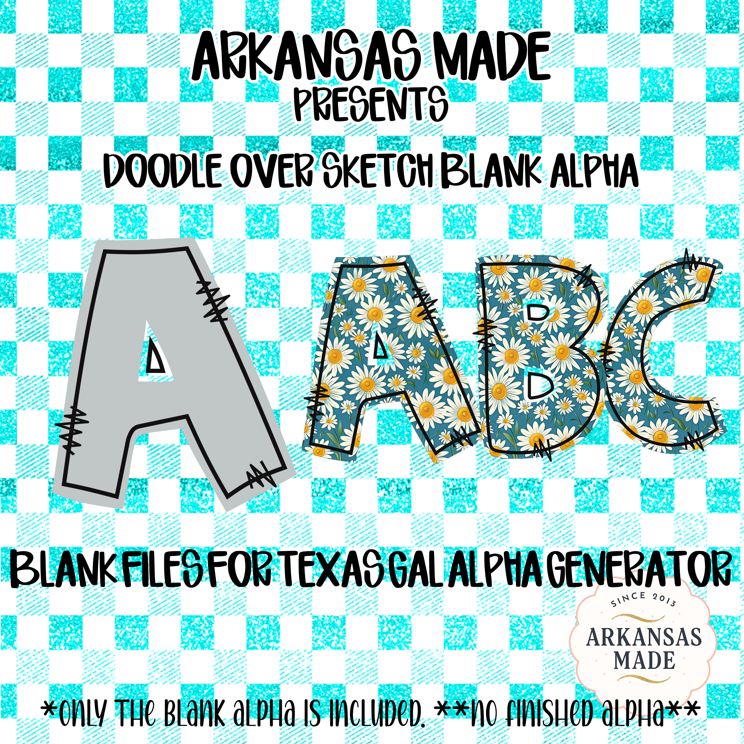 Doodle Over Sketch Blank Alpha PNG Digital Download, Blank Letters Alpha Generator Files, Custom Design Sublimation PNGs