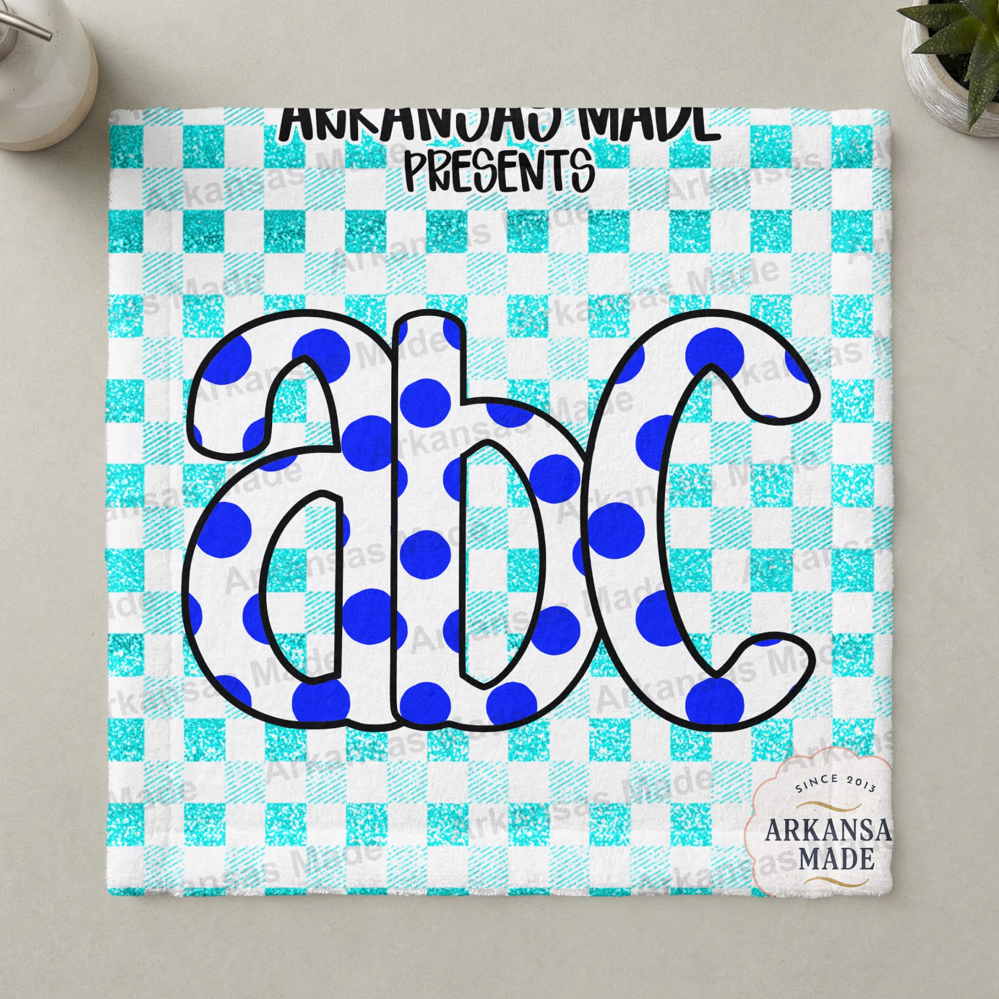 Blue Polka Dot Alphabet Digital Download Alpha Set - Fun Letters PNG, ABC Clipart Bundle, Nursery Decor, Craft Supplies - Image 3