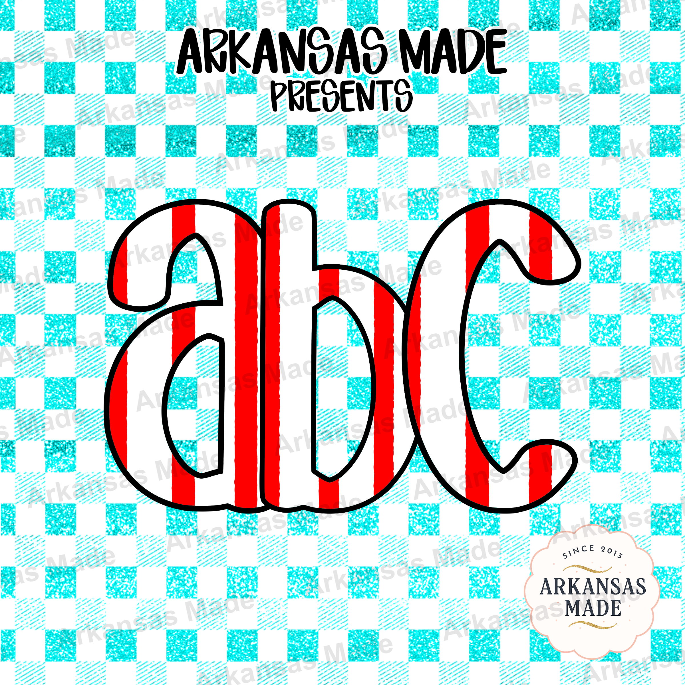 Red Stripe Alphabet Digital Download Alpha Set | Preppy Striped Letters SVG PNG | Varsity Font Clipart Graphics | Instant Download - Image 4