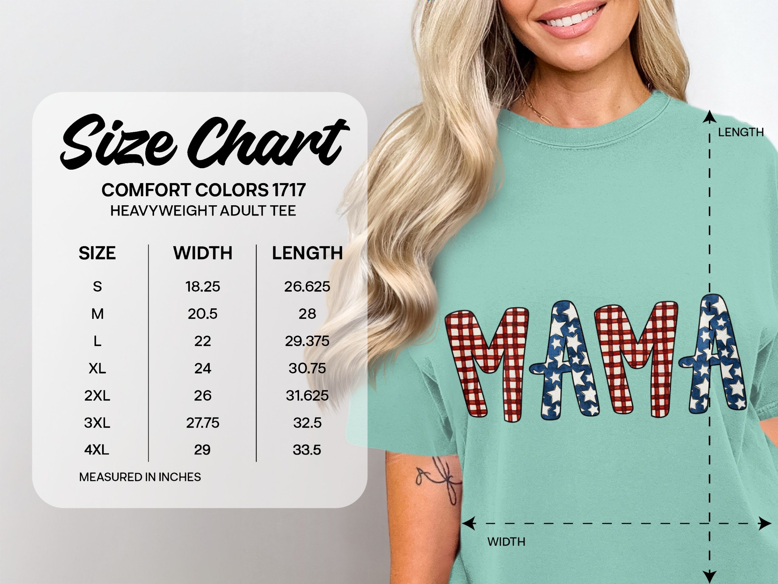 Patriotic Mama Shirt, Fourth of July Mama T-Shirt, American Flag Mama Tee, Red White Blue Mom Life Gift Top - Image 4