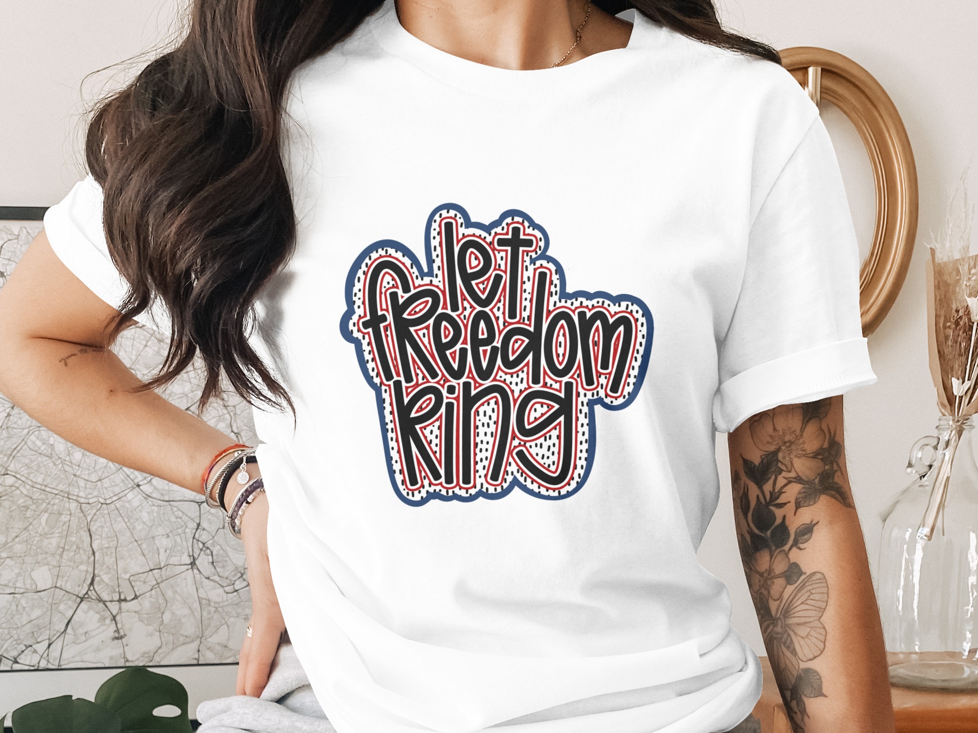 Let Freedom Ring T-Shirt, Patriotic American Shirt, 4th of July Independence Day Tee, USA Pride Gift, Freedom Tee