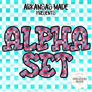 Patchwork Quilted Alpha Set PNG Digital Download, Rustic Country Font Letters, Faux Quilt Texture, Crafting Alphabet, Sublimation Design