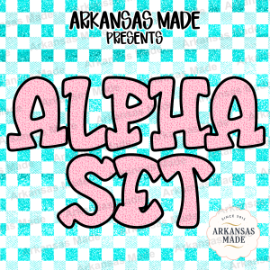 Pink Speckled Alpha Set PNG | Bubbly Alphabet Digital Download | Cute Letter Design for Crafts & Sublimation | Instant Download