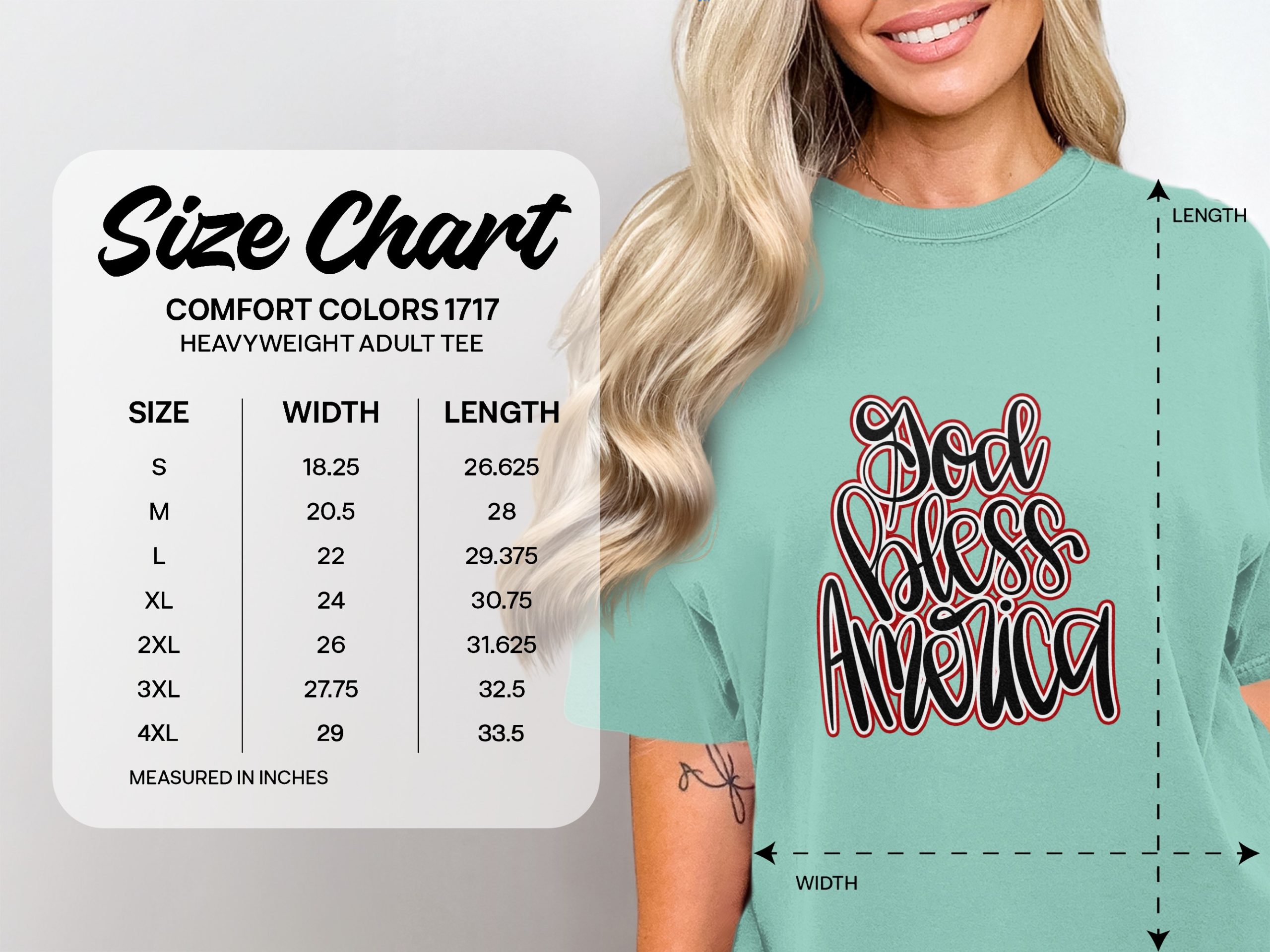 God Bless America T-Shirt, Patriotic USA Tee, Christian American Shirt, Fourth of July Outfit, Memorial Day Gift for Her - Image 4