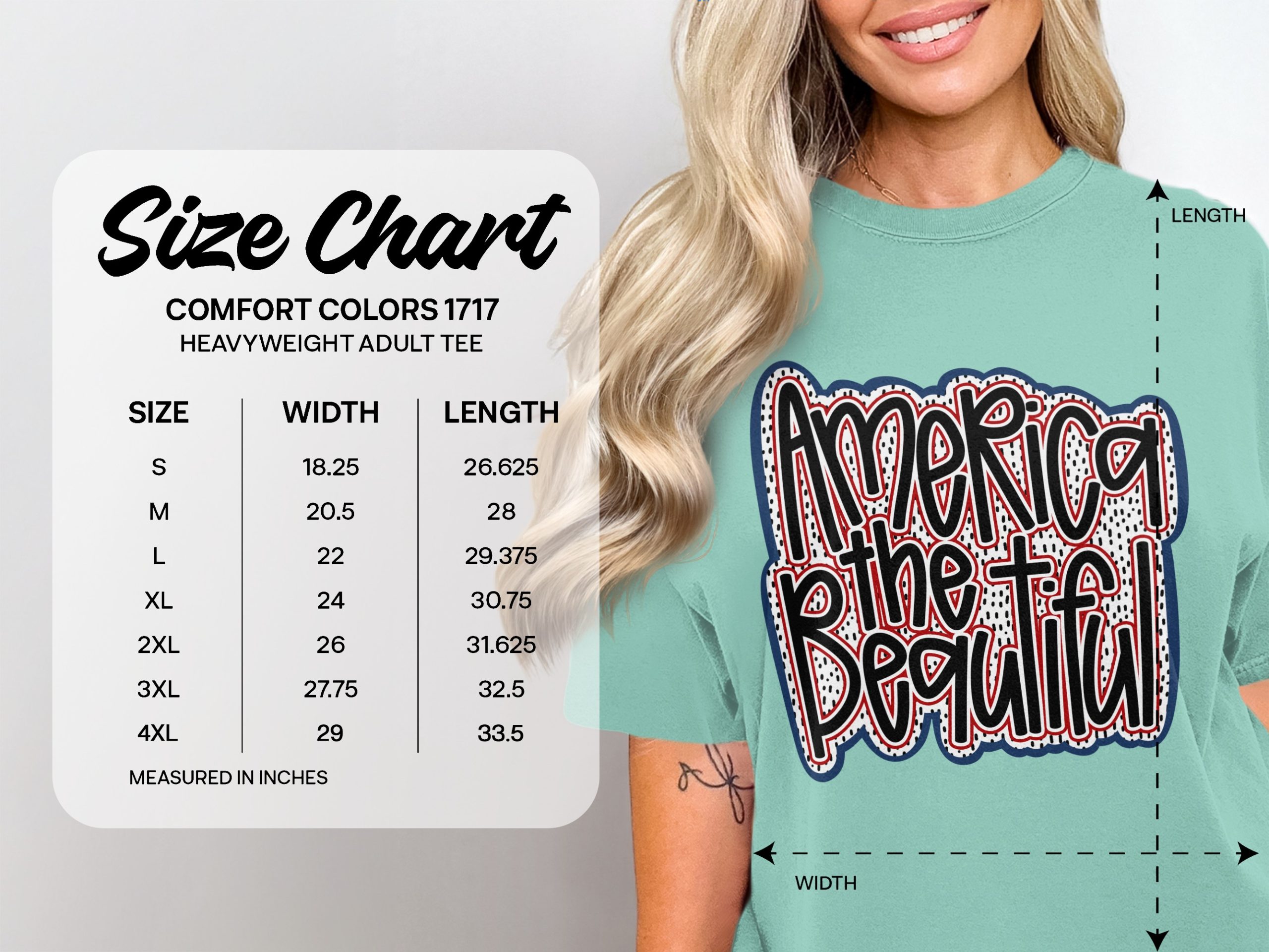 America The Beautiful T-Shirt, Patriotic USA Flag Tee, 4th of July Outfit, Memorial Day Shirt, American Pride Gift - Image 4