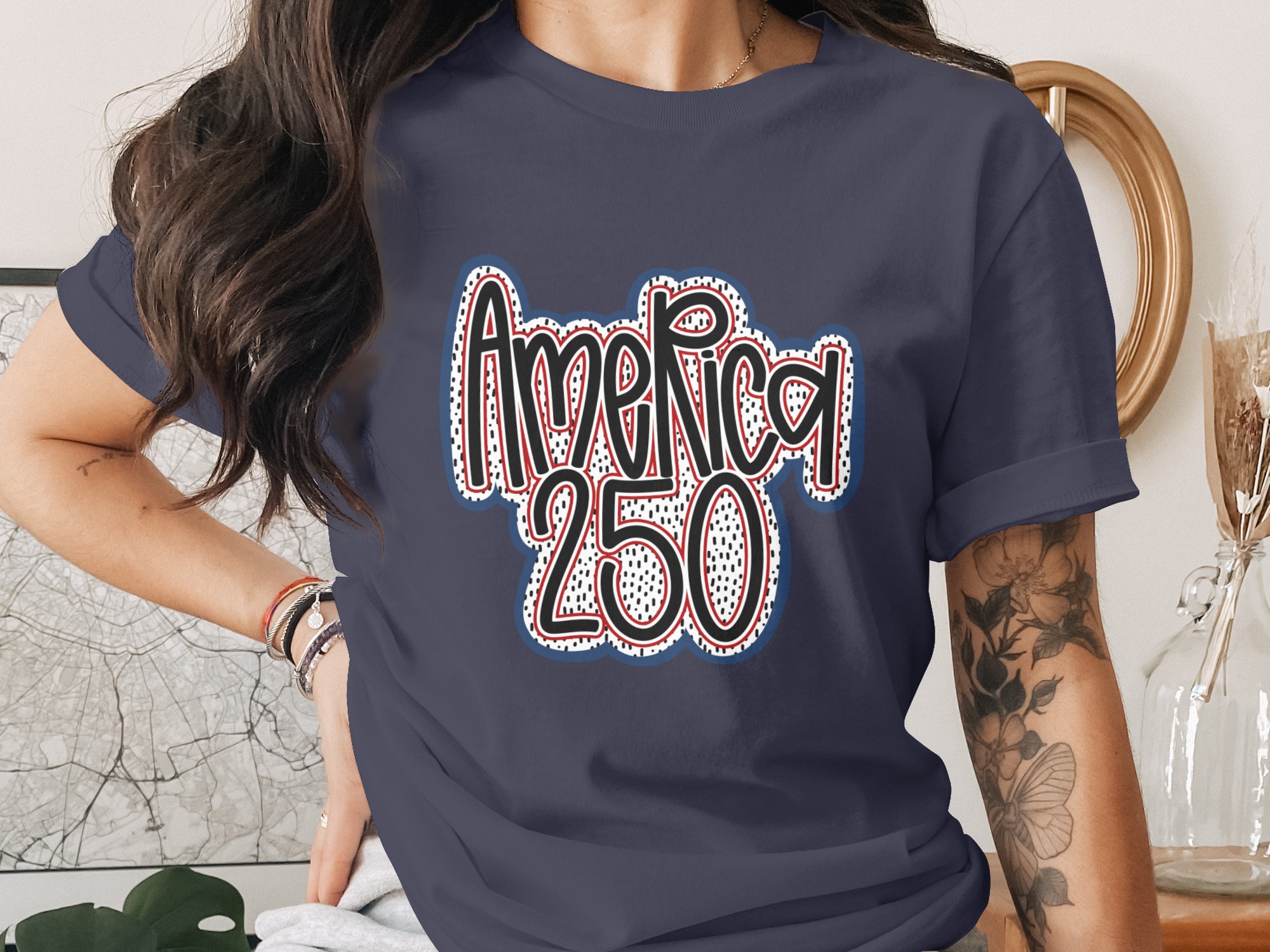 America 250 T-Shirt | Patriotic USA Celebration Tee | 250th Anniversary American Pride Shirt | Fourth of July Gift - Image 3