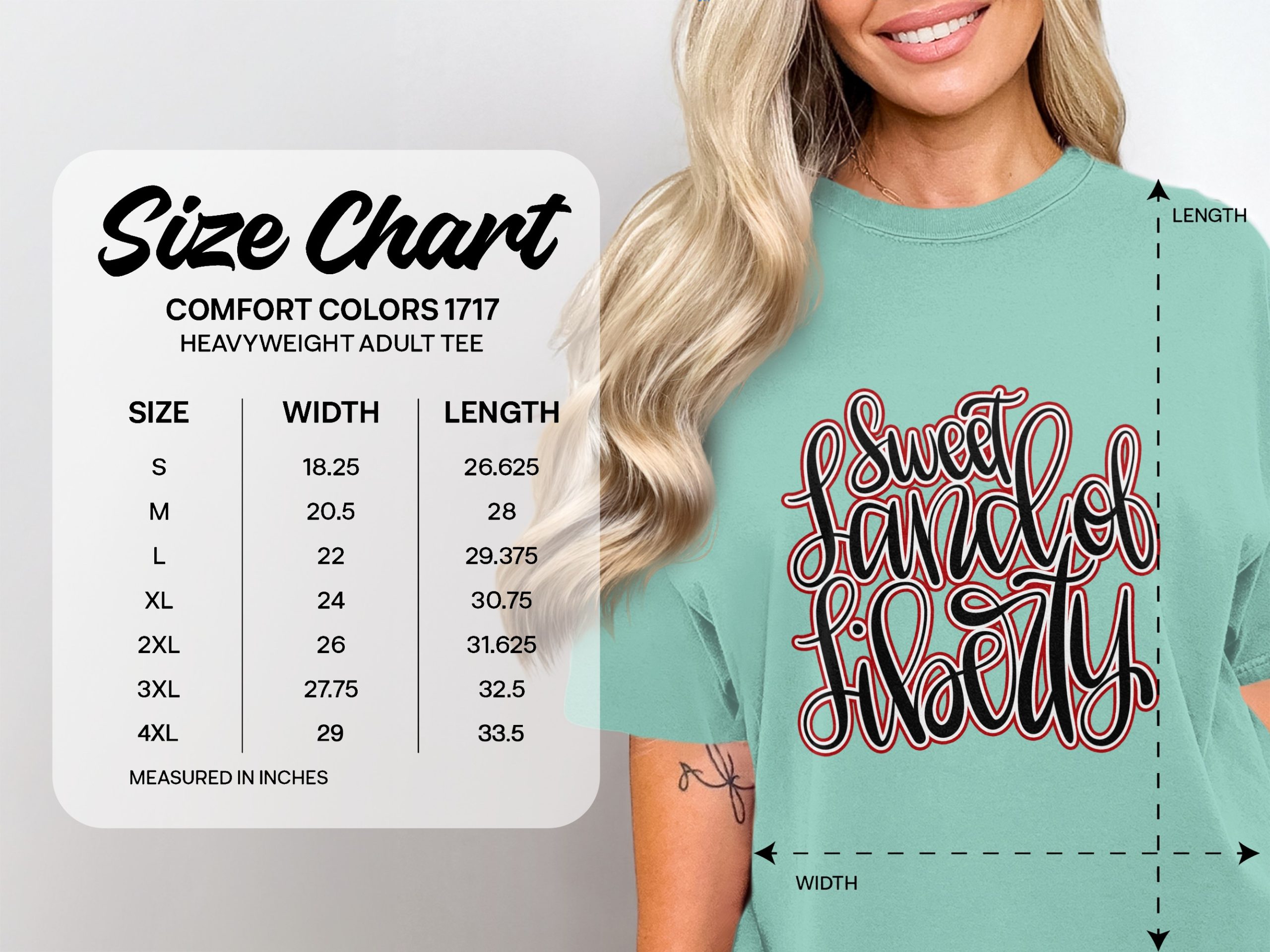 Sweet Land of Liberty T-Shirt, Patriotic American Shirt, 4th of July Independence Day Tee, USA Flag Pride Gift, Summer Celebration Top - Image 4