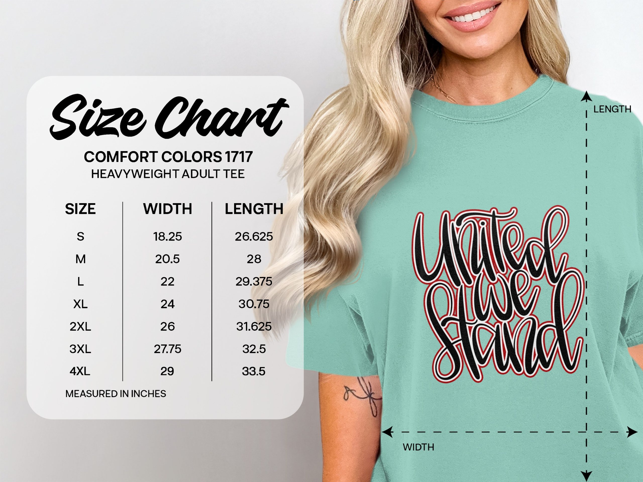 United We Stand T-Shirt, Patriotic American Unity Shirt, Inspirational Graphic Tee, Community Support Apparel, Freedom Shirt - Image 4