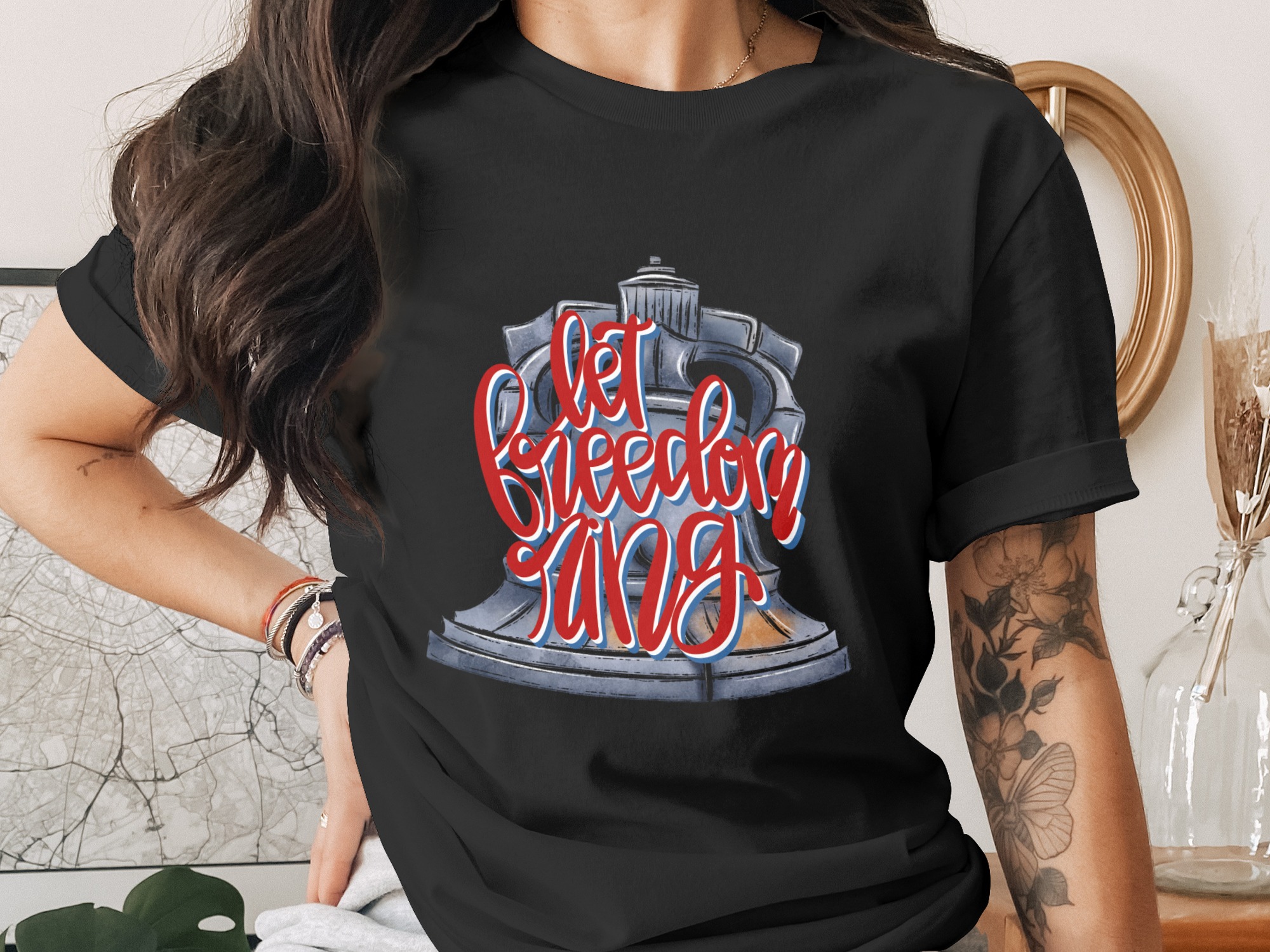 Let Freedom Ring Liberty Bell Digital File Patriotic Independence Day PNG SVG JPG American Design 4th of July - Image 2