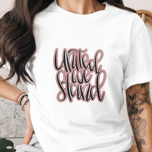United We Stand SVG PNG Digital Download for T-shirt Design, Patriotic Unity Quote File, American Craft Cuttable