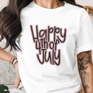 Happy 4th of July SVG, Independence Day PNG, Patriotic Holiday Digital Design, July 4th Celebration Cut File, American Party Shirt