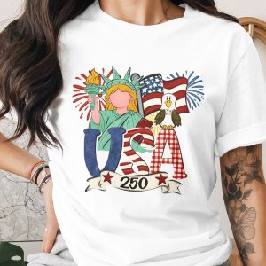 Patriotic USA 250th Independence Day Digital PNG, 4th of July Sublimation Design, American Pride Celebration Art, Instant Download File